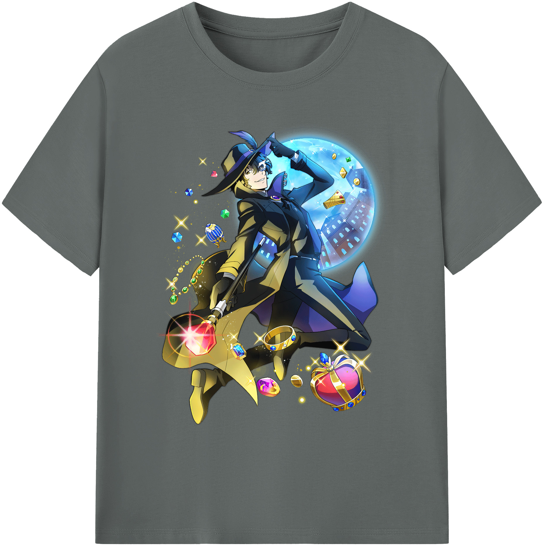 （画像用） 文豪ストレイドッグス Bungo Stray Dogs 綿100％ メンズ半袖Tシャツ｜肌触りやわらか＆通気性